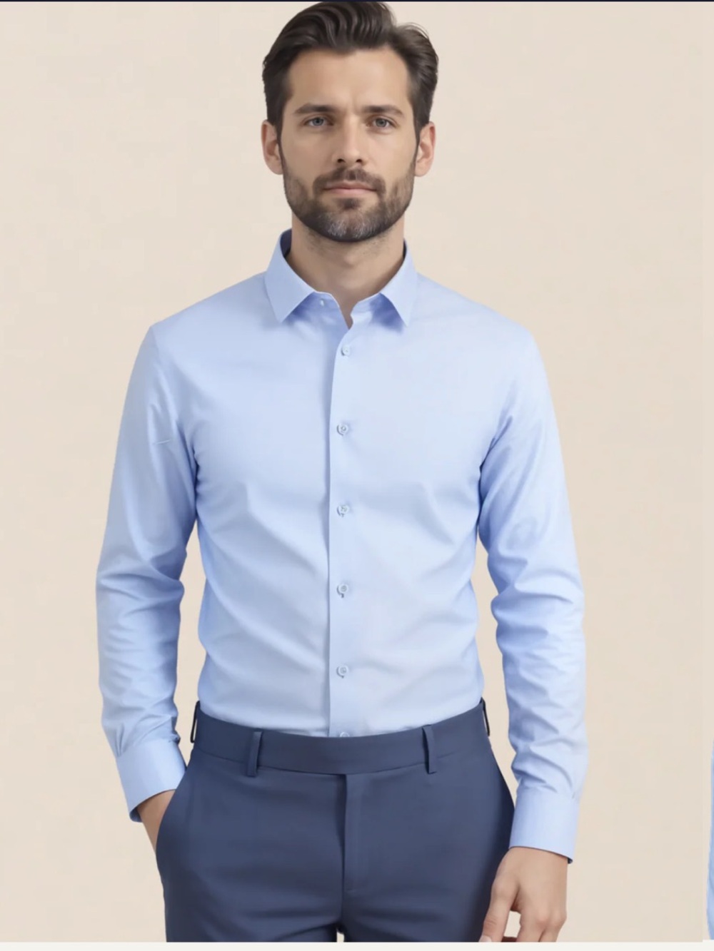 NWT Men's Light Blue Dress Shirt - XL
